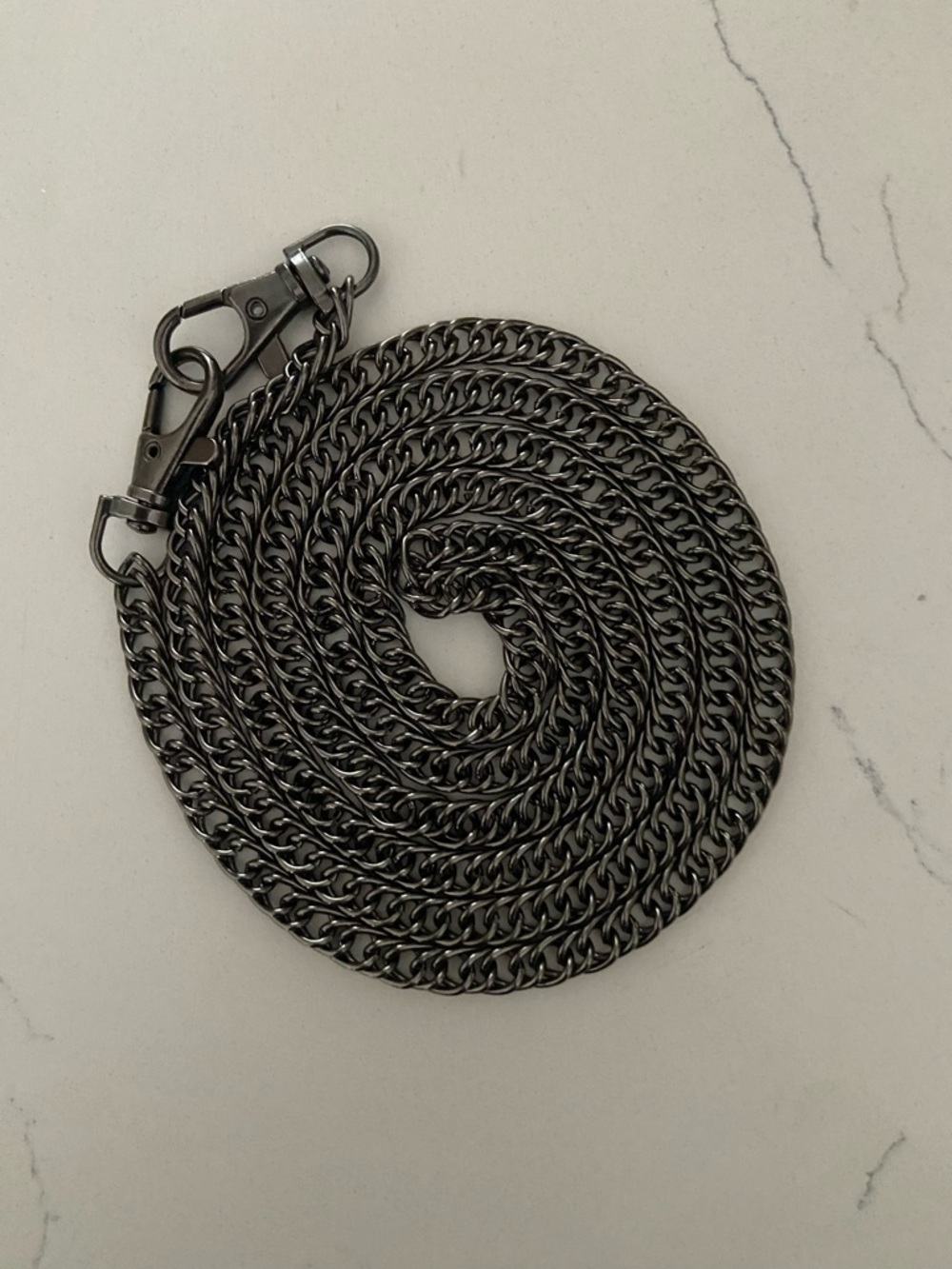 Gun Metal Chain Purse Strap - Picture 2 of 2